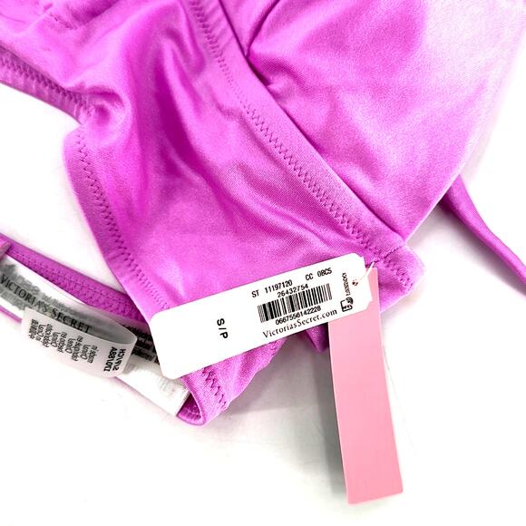 Victoria's Secret  Berry Gelat V-Hardware Bralette Bikini Top Size Small - Picture 5 of 8